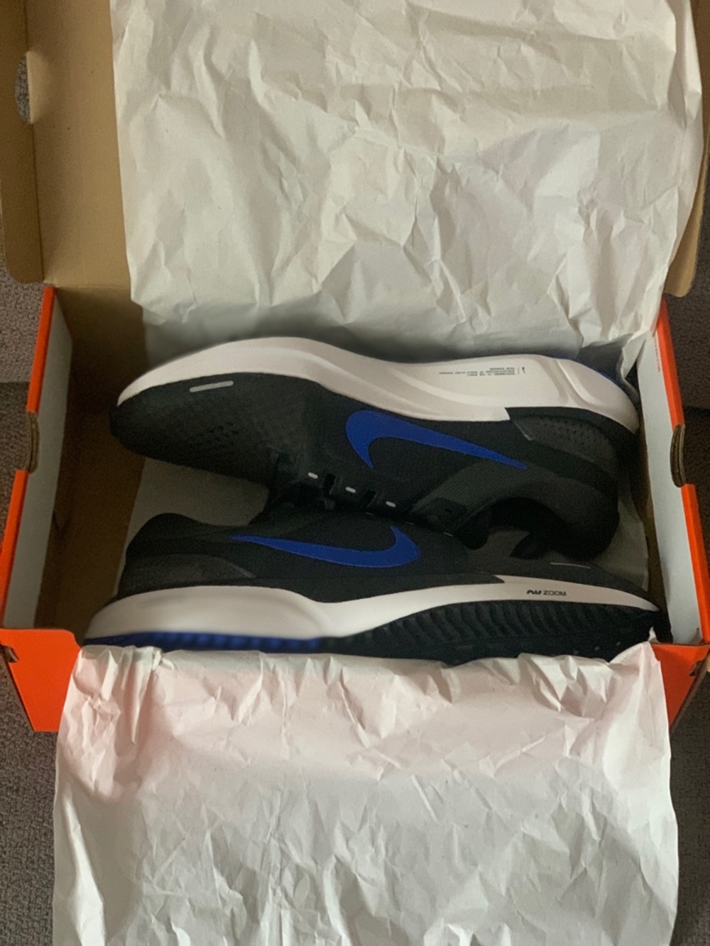 Nike Air Zoom Vomero 16 Sz 13 Anthracite Noir Blue DA7245 007